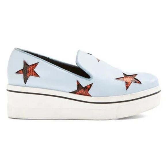 Stella McCartney Binx Baby blue Star Platform Shoes Size 39 - Picture 1 of 14